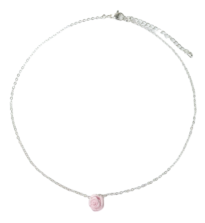 Rose Necklace (Silver) $25