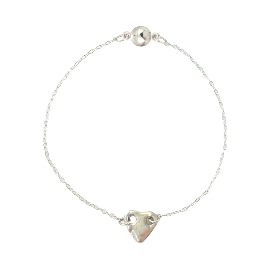 Heart Bracelet (Silver) $30