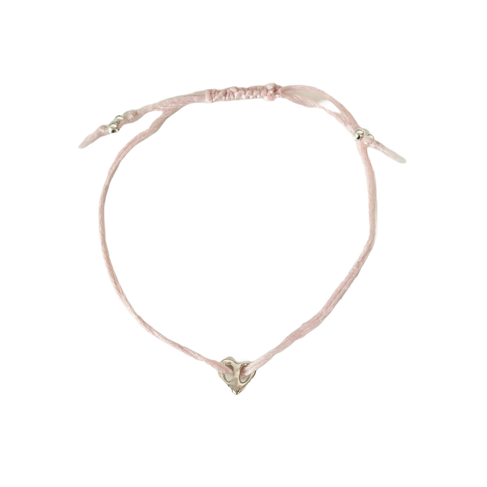 baby pink bracelet (silver) $25