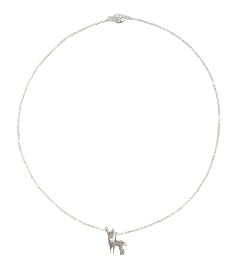 BAMBI NECKLACE: (silver) $45